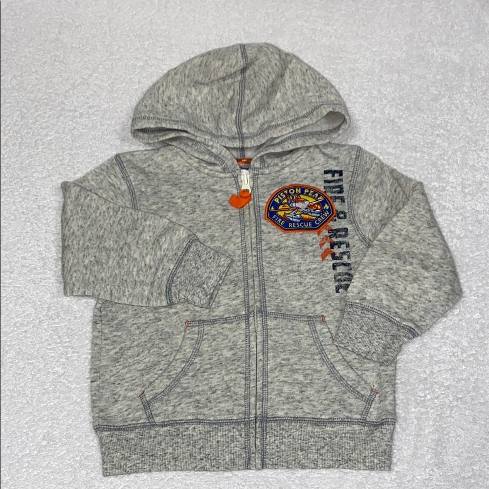 Disney jumping beans piston peak fire rescue Gray Kids Hoodie size 2t